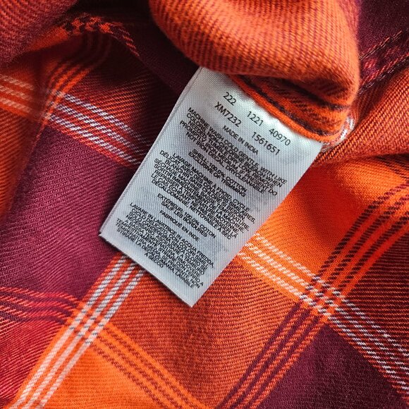 Columbia Shirt Men's Sz L Virginia Tech Flannel Button Up College VT Logo w Tags - Picture 7 of 9